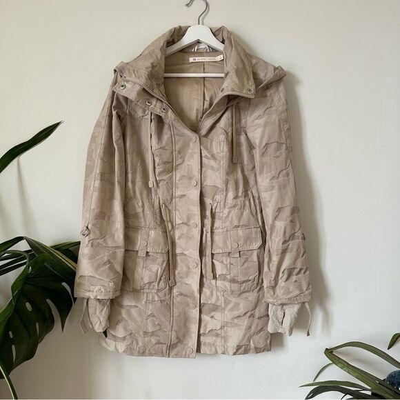 Blanc Noir Camo Anorak Rain Jacket Size S - Picture 3 of 14
